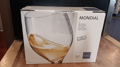 Set of 6 SCHOTT ZWIESEL Tritan 'Mondial' White Wine Glass Stemware, Made Germany