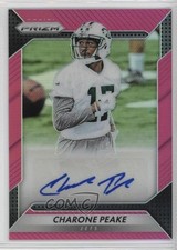 2016 Panini Prizm Rookie Auto Pink Prizm Charone Peake #RA-CPK Auto a8r