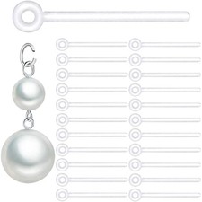 60pcs Safety Non-Allergenic Plastic Earring Posts Ear Wire Anti Allergy Posts...