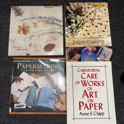 LOT of Paper Making Books Art Craft Handmade Projects Conservation DIY Projects