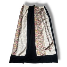 Vtg 70s Fritzi Of CA Skirt Colorful Tiered Patchwork Hippie Boho Womens