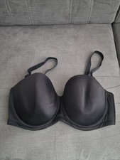 Black Padded Underwired Bra 42DDD/F New Adjustable Straps