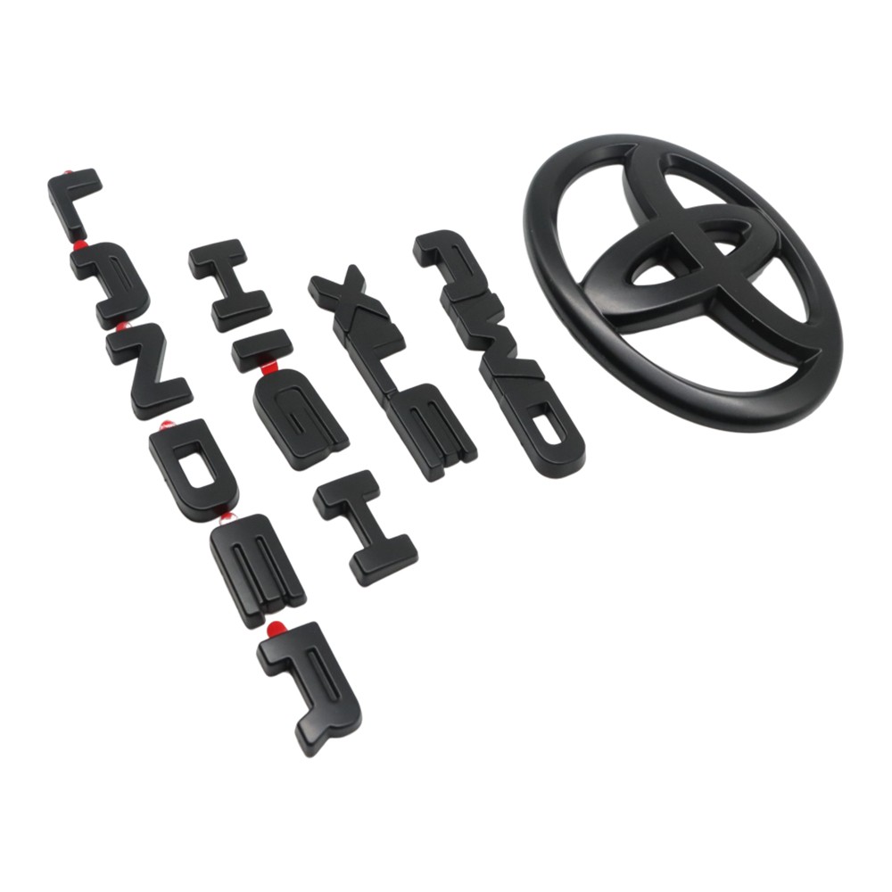 For 2020-2024 HIGHLANDER XLE AWD - Matte Black Emblem Overlay Kit PT948-48200-02