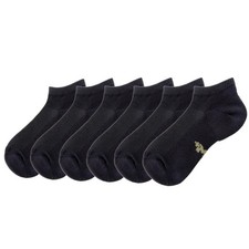 MD 6 Pairs Viscose Bamboo Ankle Socks for 10-13, Low Cut/6 Grey