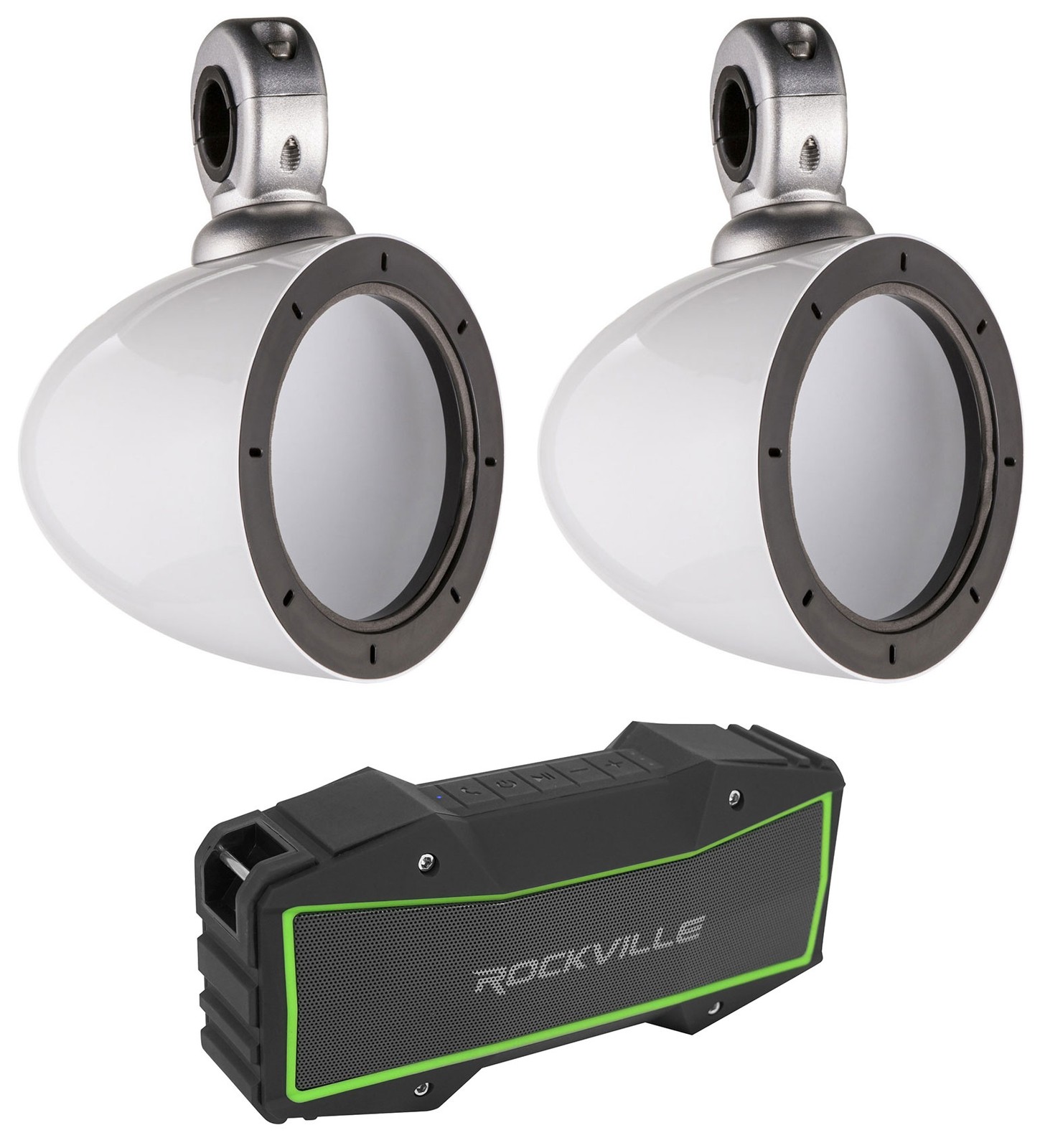 2 Kicker 40KMMTESW 4 корпуса Mini Marine White Tower Домашний динамик Bluetooth 3269000₽