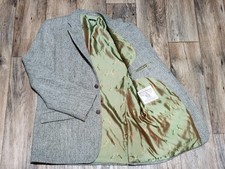 Harris Tweed 100 pure wool handwoven vintage blazer 44R Outer Hebrides Scotland