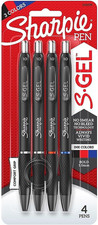 S-Gel Retractable Gel Pens, Bold Point, Assorted Ink, 4/Pack 2116198 