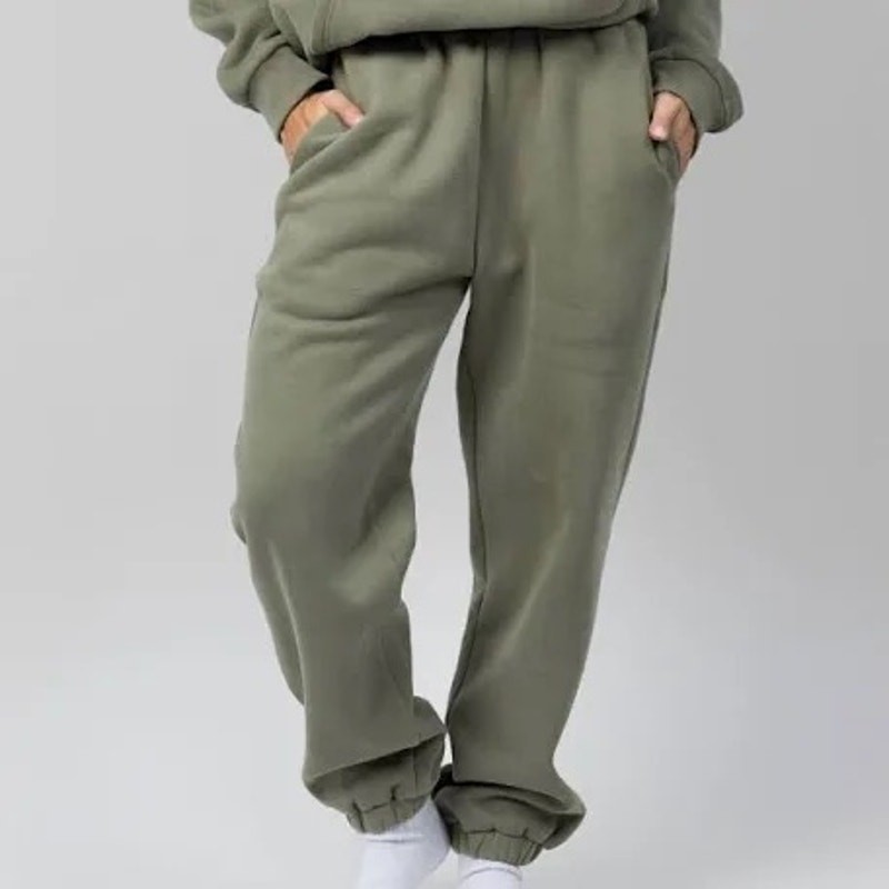 Comfrt Travel Essentials Sweatpants, Color Moss, Size XL