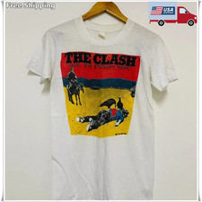Vintage 70  s The Clash 'Give Em Enough Rope' 1978 T-Shirt,Size S to 5XL