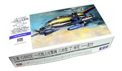 HASEGAWA 00550 Aircraft Model 1/72 G4M2E Type1 Bomber Model 24 w/MXY7 E20 H0550