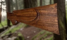 98 Mauser European Style Rifle Stock Semi-inlet Black Walnut