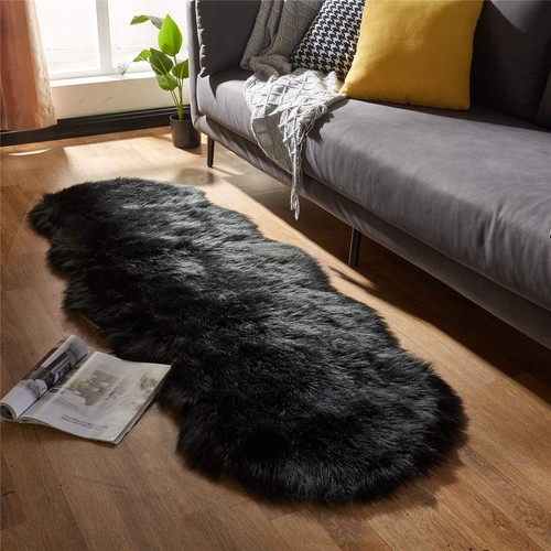 Ultra Soft Fluffy Shaggy Area Rug Faux Fur Rug Chair Cover Seat Pad Fuzzy Are... - Picture 4 of 8