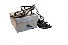 A New Day Women's Black Strappy Sandals with Low Heel
