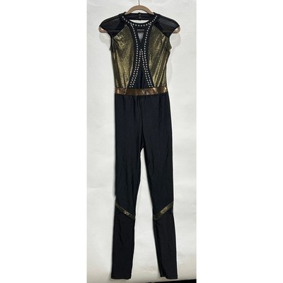 Revolution Costume Women S Stud Gold Black Jumpsuit Swift Halloween Pop Star