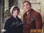 WILLIAM  SHATNER  & JOAN COLLINS Signed STAR TREK 8x10 Photo