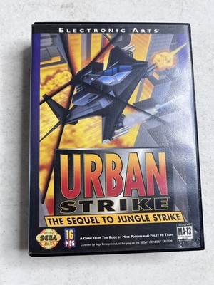 Urban Strike SEGA Genesis Video Game EA Action Shooter 1 Player