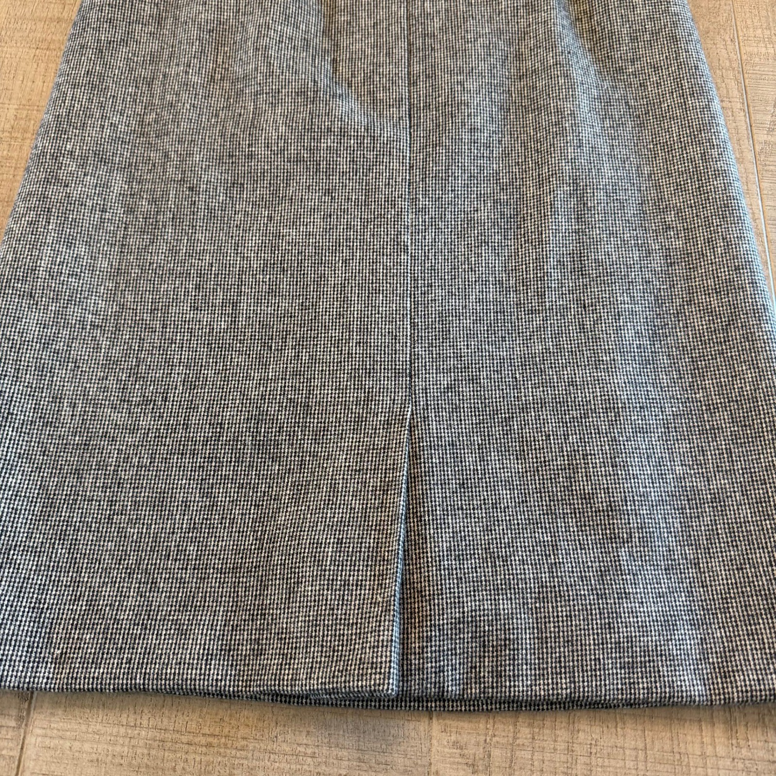 Pendleton Petite Wool Skirt Gray Houndstooth Midi… - image 3