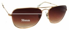 SFx Replacement Sunglass Lenses fits Ray-Ban RB3136 Caravan Square Aviator - 58m