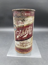 Early Rare Schlitz Flattop 10oz Milwaukee Beer Can Wi Steel Vintage Tough