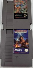 Wizards  Warriors I and II IronSword Nintendo NES Game Cartride Tested Working