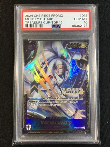 Monkey D. Garp One Piece 2024 ST06 Treasure Cup TOP 16 Promo English #012 PSA 10