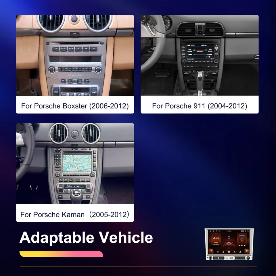 64GB Für Porsche 911 997 Cayman Boxster 987 Android 15 Autoradio mit Carplay GPS - Bild 3 von 4