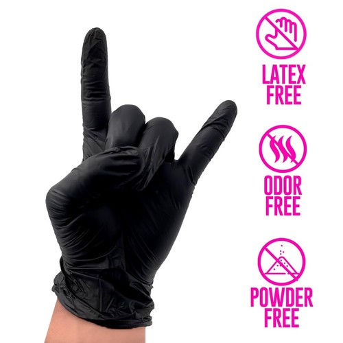 Colortrak Disposable Vinyl Gloves, Single-Use, Latex-Free, Powder-Free, Ambid... - Picture 2 of 9