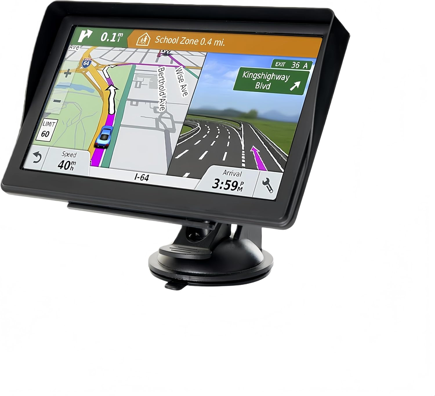 GPS Auto Professionale 7" 2025 | Navigatore Camion e Auto Mappe EU