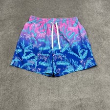 Chubbies Shorts Mens Large Multicolor Tropical Cats Swim Trunks Mesh Lined 5.5"