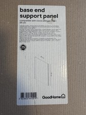 Gloss White Base End Panel Kitchen Cabinet Support Slab 870x590m GoodHome Stevia