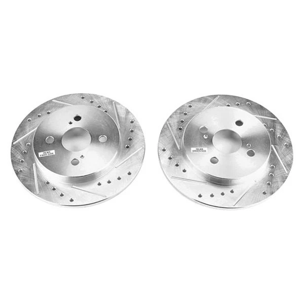 PowerStop JBR1547XPR Brake Rotors For Toyota Yaris 2012-2018 Rear — 第 2/4 张图片