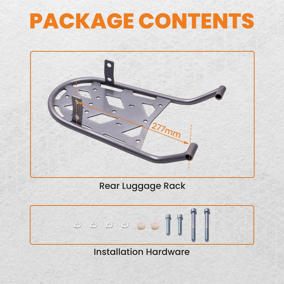 Soporte portaequipajes trasero trasero para Honda CRF250L CRF250M 2012-2025 Foto 4 de 4