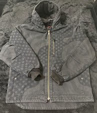 Supreme Flag Quilted Hooded Work Jacket Black...