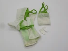 VTG The Barbie Crowd Beach Fashion Montgomery Ward~Lime Swimsuit,Jacket,Bag,Shoe