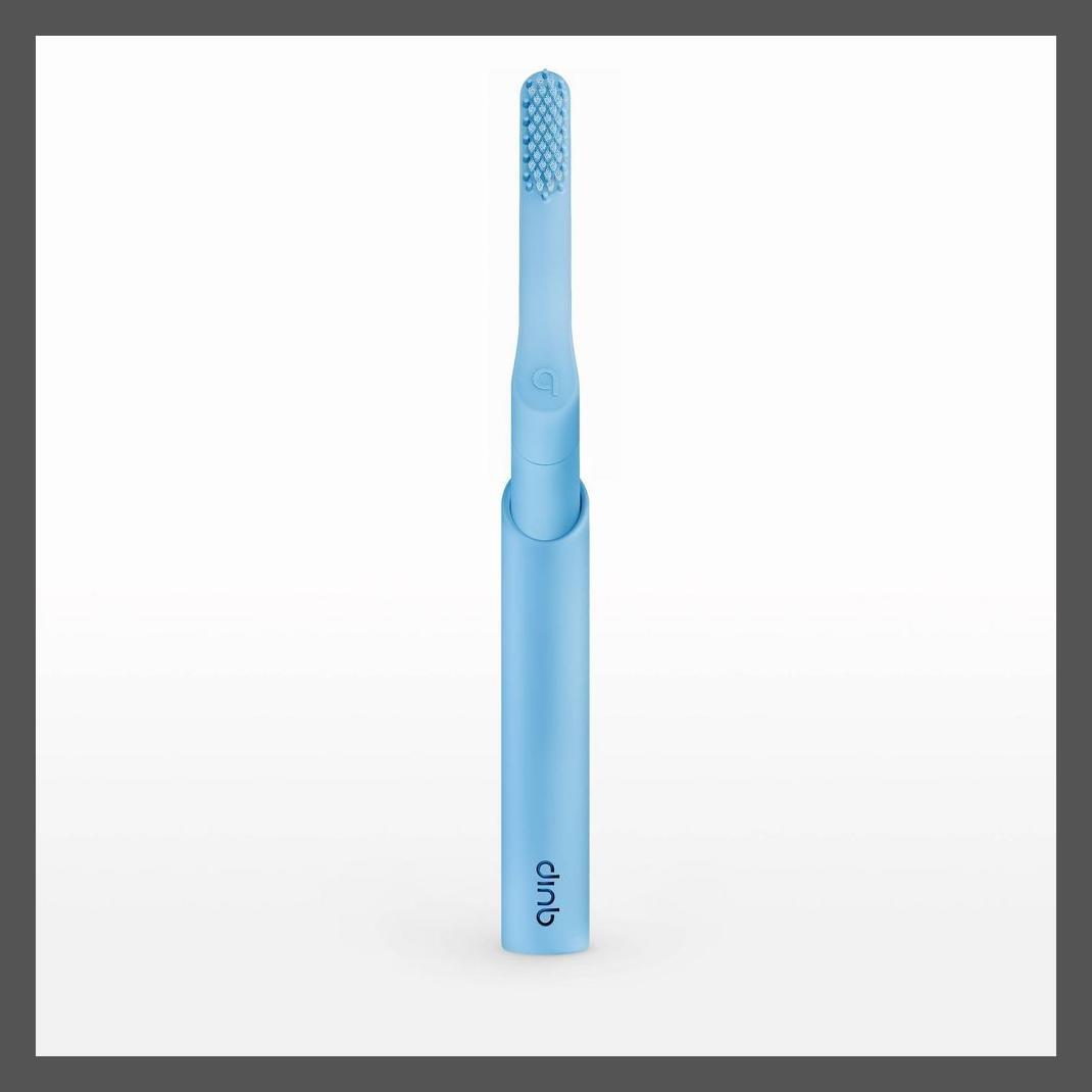 пластиковая электрическая зубная щетка quip Smart Recharge - Небесно-голубой