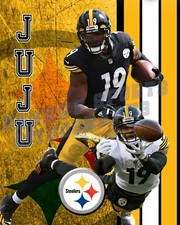 Pittsburgh Steelers  Lithograph print of  Juju Smith-Schuster  2020 