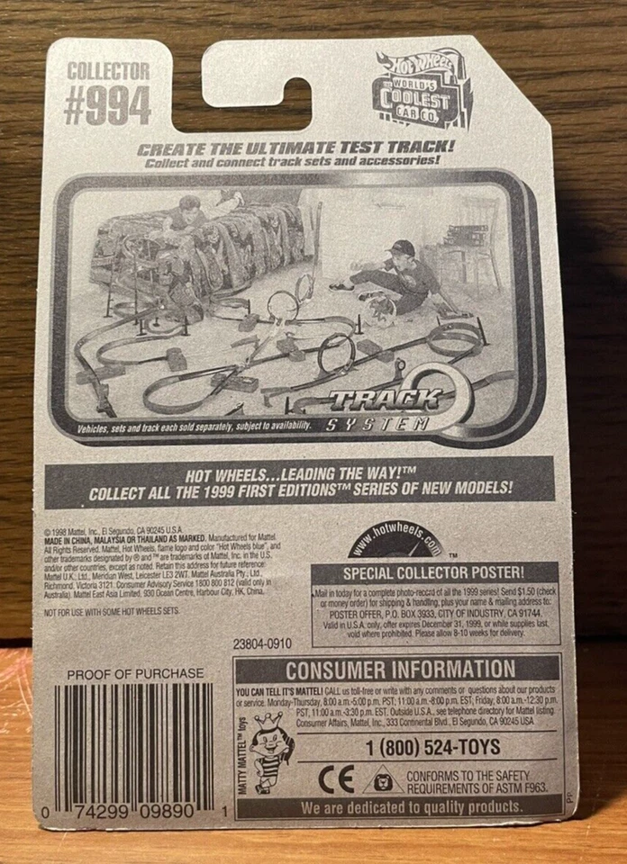 Remolque Hot Wheels Way 2 1998 neumáticos traseros rápidos edición #994 Foto 2 de 2