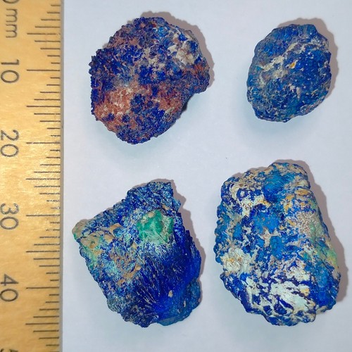 Azurite rough natural raw pebbles mini mineral specimens bundle lot 95.2ct - Picture 6 of 7