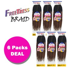 MULTI PACK SENEGAL TWIST LARGE 12" - FREETRESS SYNTHETIC CROCHET BRAID