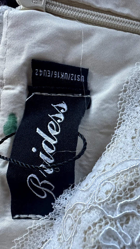 Vestido de novia boho de encaje talla 12 | Vestido de novia de verano | ¡Belleza usada única! Foto 4 de 4