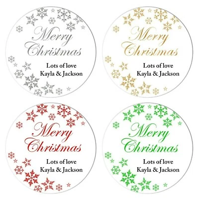 GET INVITED PERSONALISED CHRISTMAS NAME STICKERS LABELS GIFT TAG PRESENT WRAPPING XMAS SEAL