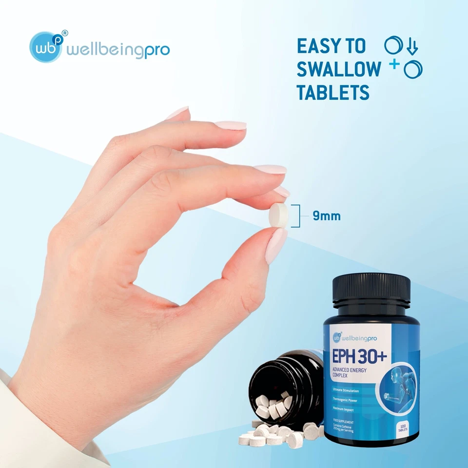 WBP Eph30+ Pre-Workout Energy Boost Weightloss Fat Burner Tablets Ephedrine Free - Image 4 of 4