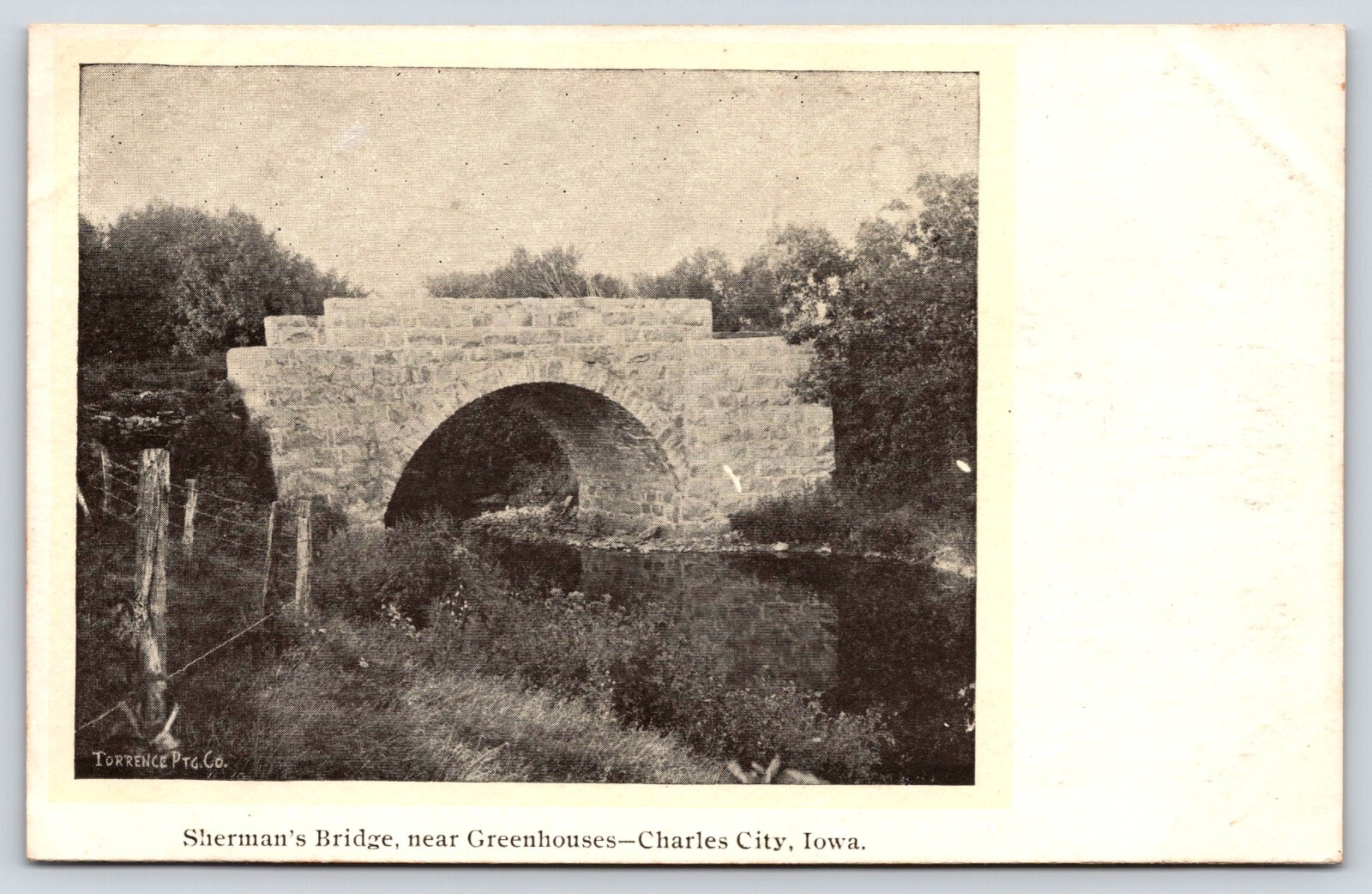 Iowa Charles City Sherman's Bridge Near Greenhouses Vintage Postcard eBay