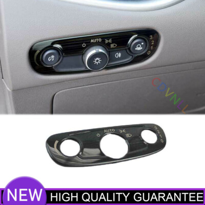 Headlight Switch Button Cover Trim For Chevrolet 16-2021 Malibu Black Titanium