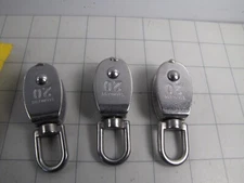 3-pack DasMarine Stainless Steel Swivel Single Pulley Block M20 NEW