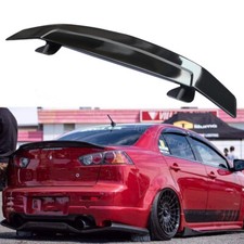 46 Gt Style Racing Matte Black Rear Trunk Spoiler Wing For Mitsubishi Lancer 46 Gt Style Racing Matte Black Rear Trunk Spoiler Wing For Mitsubishi Lancer
