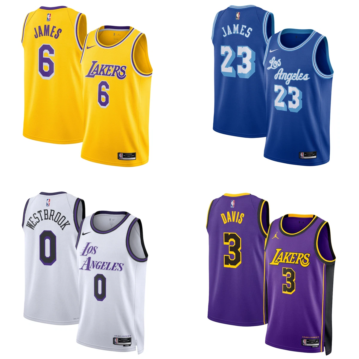 Los Angeles Lakers Jersey Men's Nike NBA Basketball Shirt Top