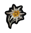 Edelweiss Gebirgsjäger Black Background Embroidered Cap M43 - REPRODUCTION