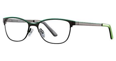 Marie Claire MC6231 Women's Square Reading Glasses Black Green 51mm +0.00 Power