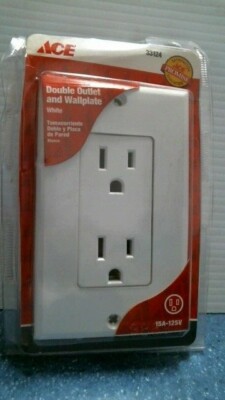 Ace Double Outlet and WallPlate (33124)  FS 